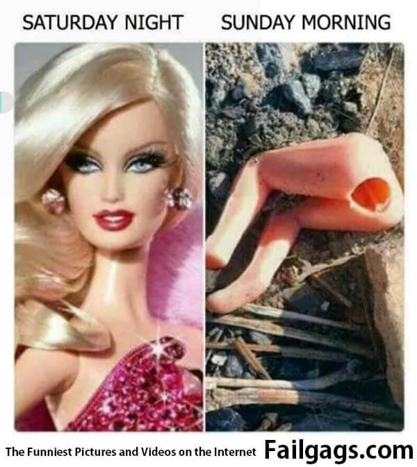 Oh Barbie Saturday Night Sunday Morning Meme