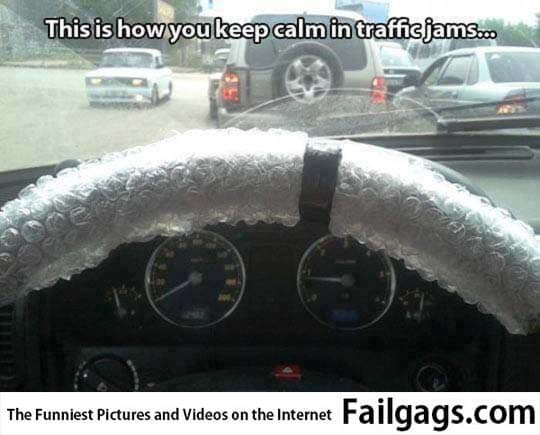 This Is How You Keep Calm in Traffie Jams Meme