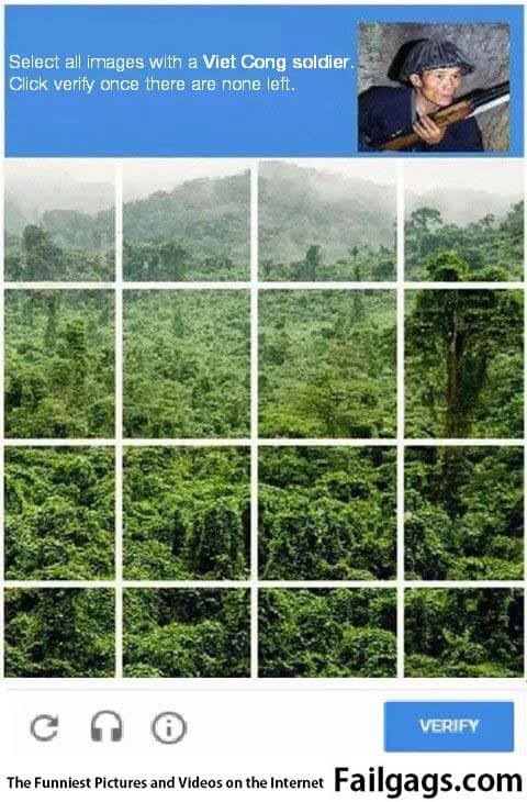 Select All Images With a Viet Cong Soldier Click Verify Once There Are None Left Meme