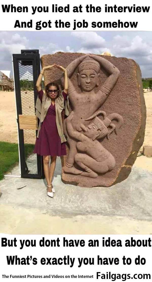 When You Lied at the Interview and Got the Job Somehow but You Don't Have an Idea About What's Exactly You Have to Do Meme