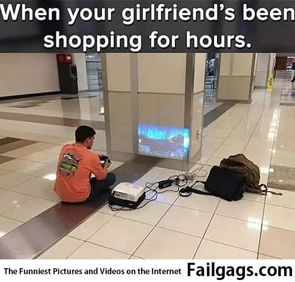 When Your Girlfriend's Been Shopping for Hours Meme