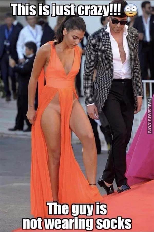 This Is Just Crazy The Guy Is Not Wearing Socks Meme
