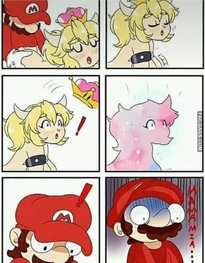 Mario Fuck Bowsette Ohh... Mamma Mia... Meme
