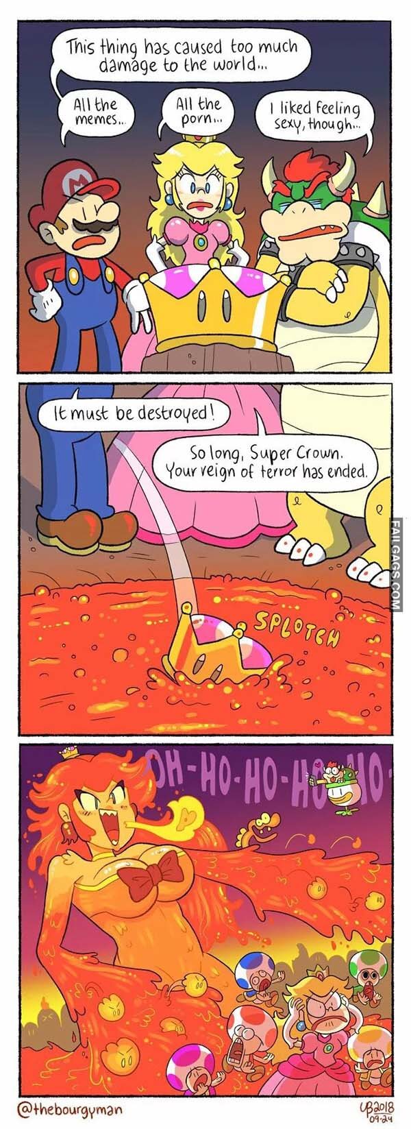 This Thing Has Caused To Much Damage To The World All The Memes All The Porn I Like Feeling Sexy Though It Must Be Destroyed So Long Super Crown You Reign Of Terror Has Ended Meme