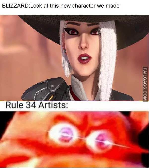 Blizzard: Look At This New Character We Made Rule 34 Artists: Meme