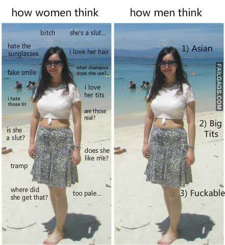 How Women Think Vs How Men Think Meme