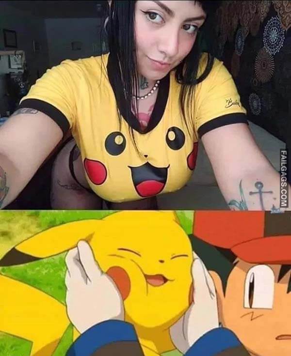 Squeeze Pikachu Cheeks Meme