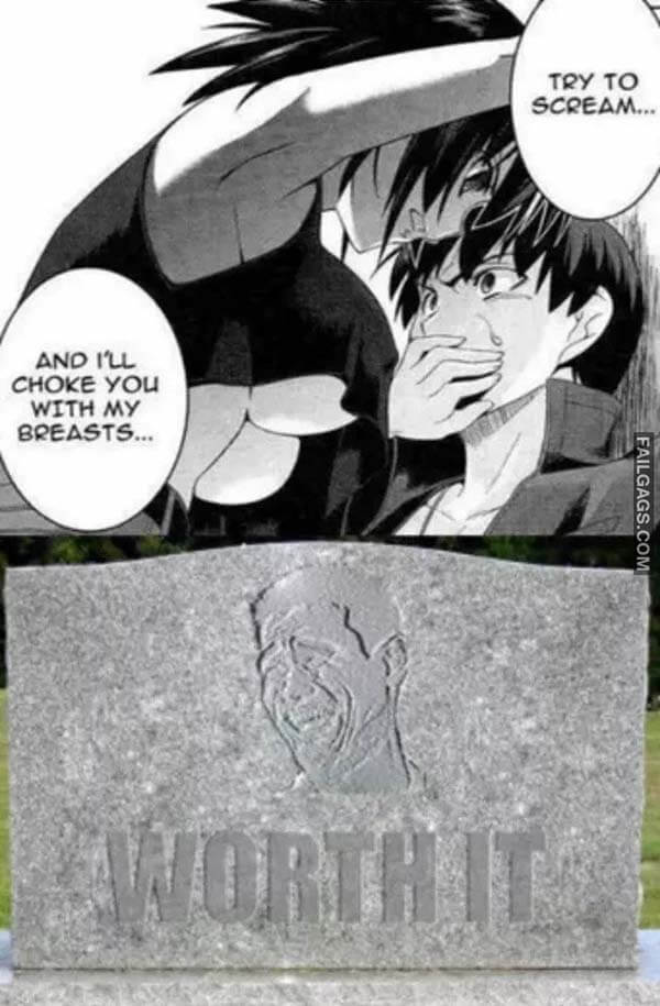 Try to Scream and I'll Choke You With My Breasts Worth It Meme