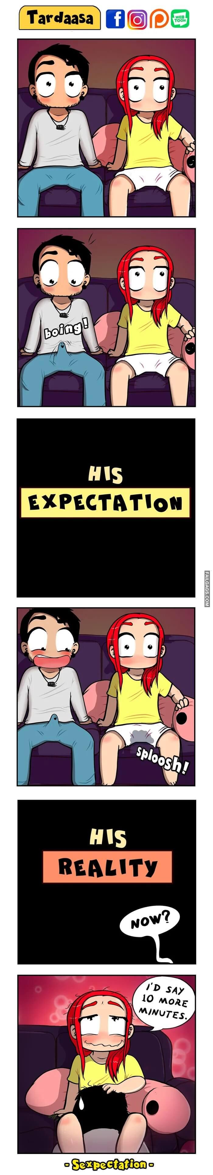 Foreplay Expectation Vs Reality Meme