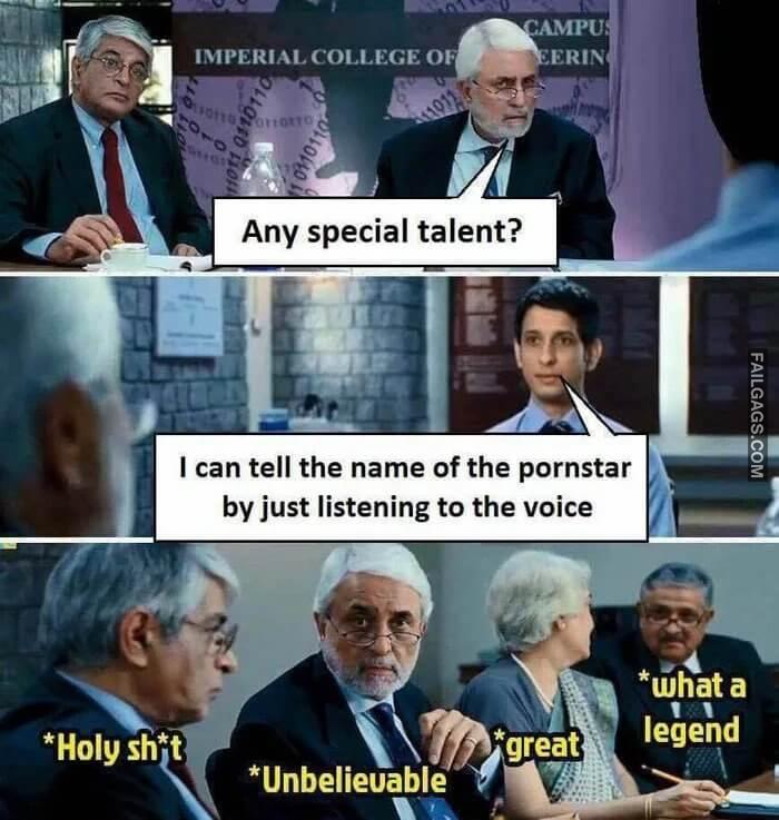 Any Special Talent I Can Tell the Name of the Pornstar by Just Listening to the Voice