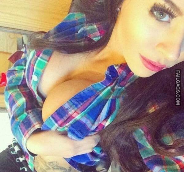 Hot Big Boobs Girls in Flannel 