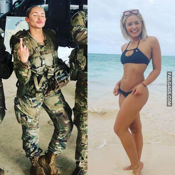 Beautiful Badasses in and Out of Uniform 16