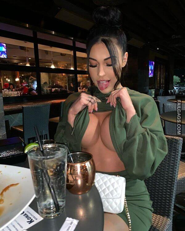 Hot Girls Showing Off Their Underboob Looking Sexy 2