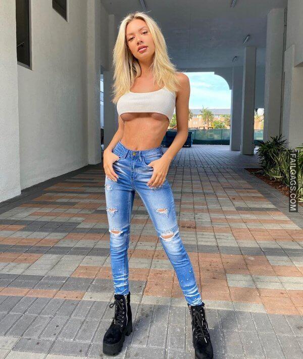 Hot Girls Showing Off Their Underboob Looking Sexy 7