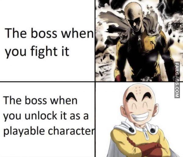 The Boss When You Fight It the Boss When You Unlock It as a Playable Character Memes