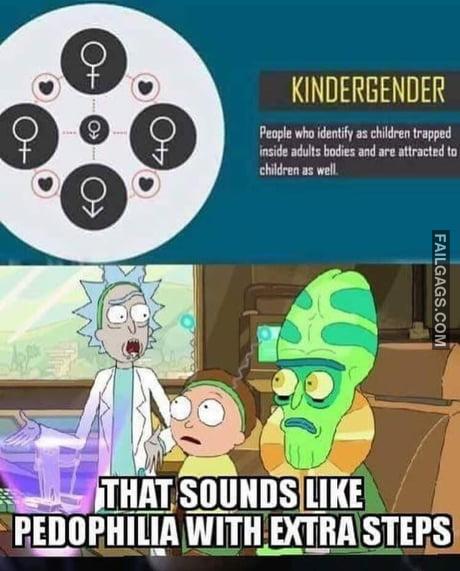 Kindergender Identify as Children Trapped Inside Nd Are Attracted to Chldren as Well That Sounds Like Pedophilia With Extra Steps Memes