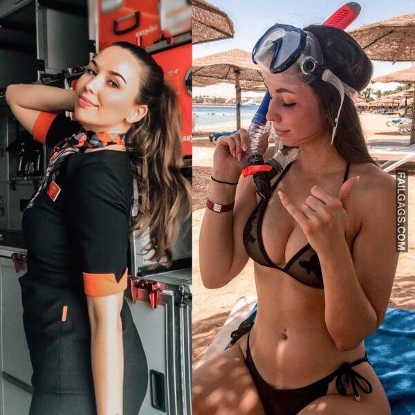 Sexy Flight Attendants with big boobs 2