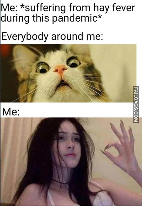 Me: Suffering From Hay Fever During This Pandemic Everybody Around Me: Memes