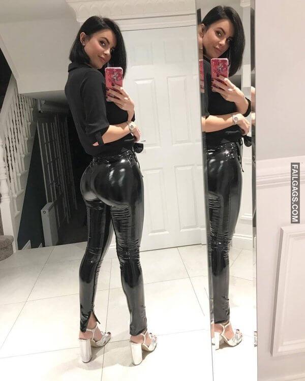 sexy teen girls with big ass in shiny pants 19