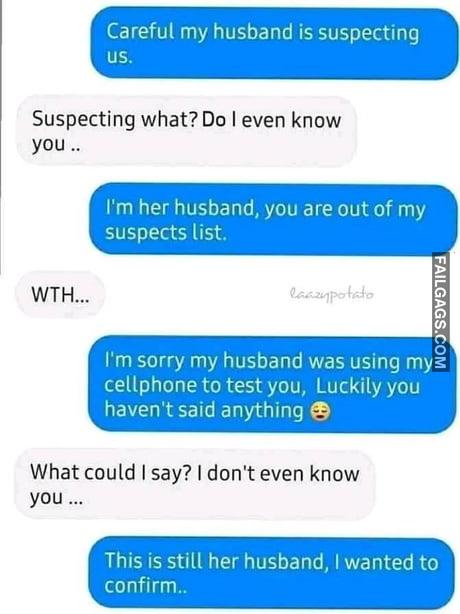 Careful My Husband is Suspecting Us Meme