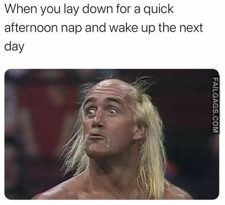 When You Lay Down for a Quick Afternoon Nap and Wake Up the Next Day Meme