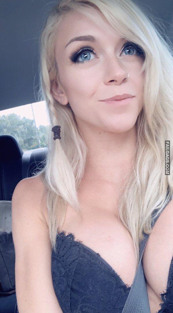 cute teen Girls in Seat Belt Strap Boob showing big boobs 14