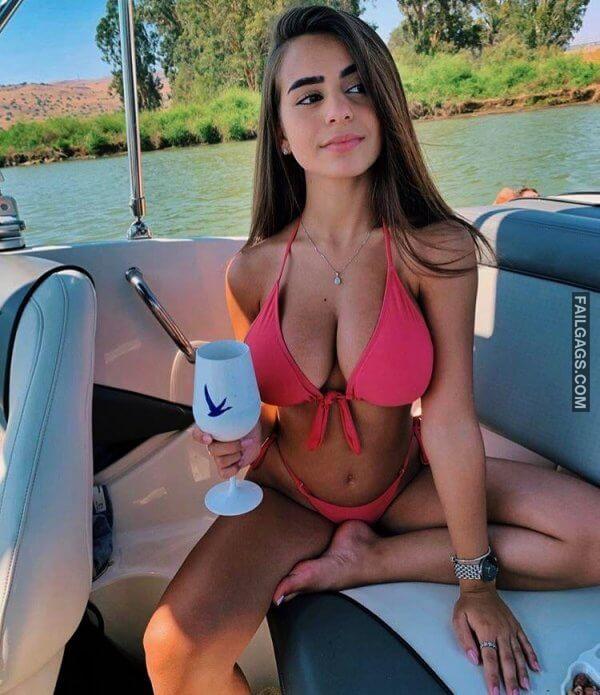 Cute Busty Girls in Bikinis Showing Huge Boobs 2