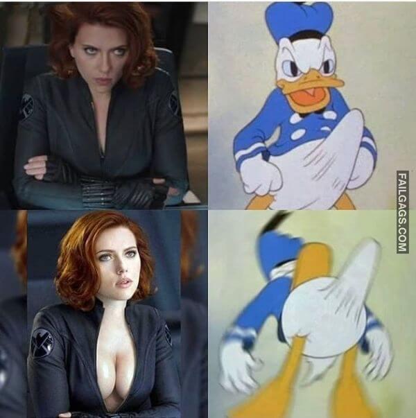 Donald Duck Boner Meme