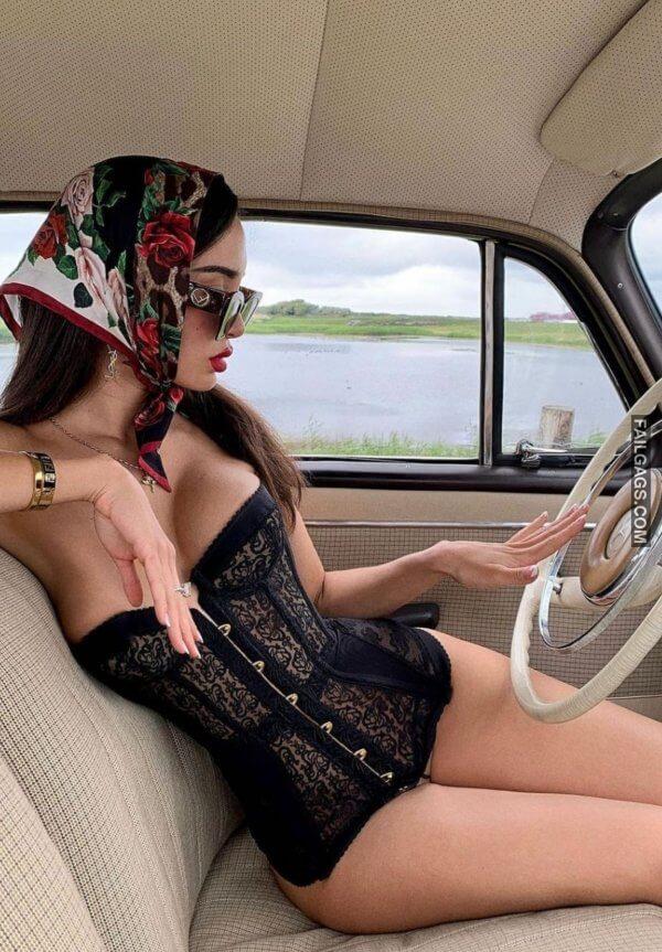 Cute Girls in Corsets Showing Curvy Body 11