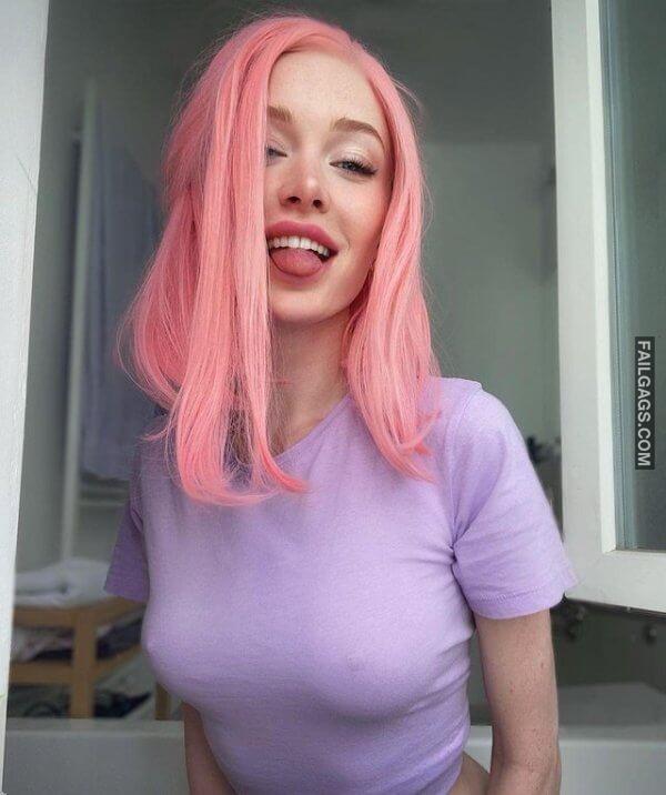 Beautiful Girl Dyed Hair Showing Sexy Body 1