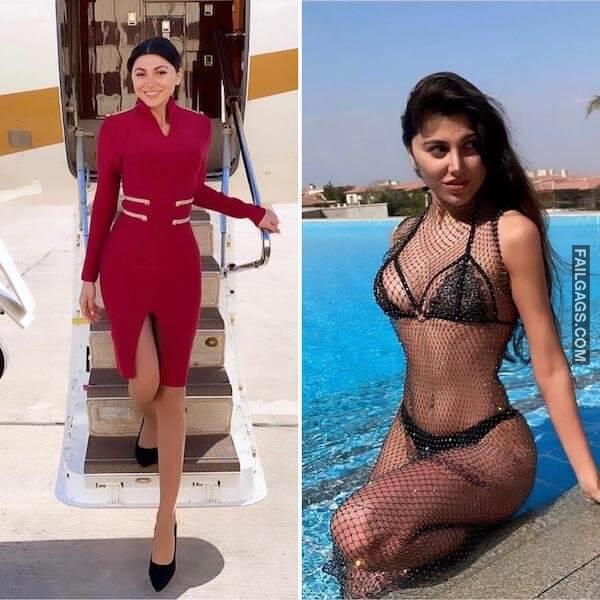 Hot Flight Attendants Showing Perfect Body 8