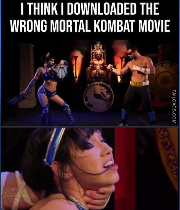 I Think I Downloaded the Wrong Mortal Kombat Movie Adult Memes