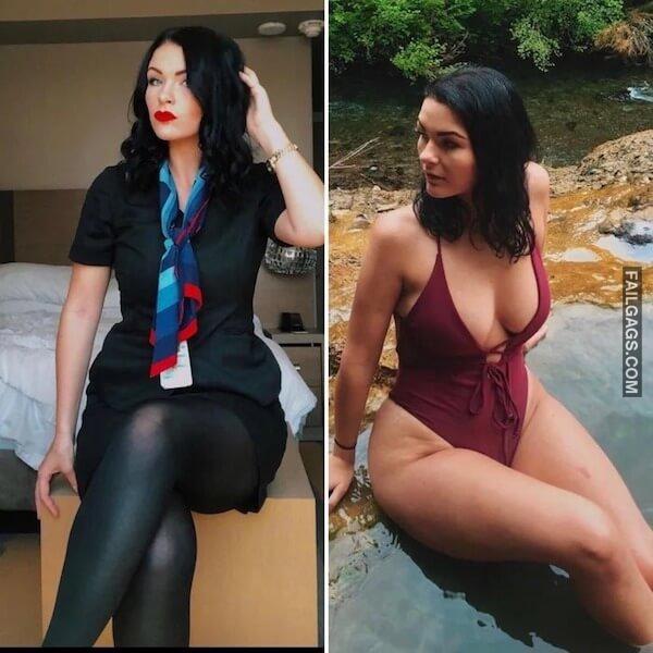 Hot Flight Attendants With Big Boobs 10