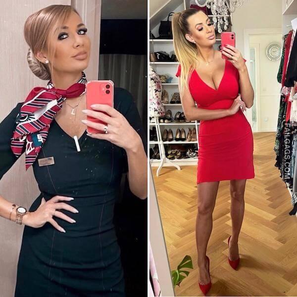 Hot Flight Attendants With Big Boobs 11