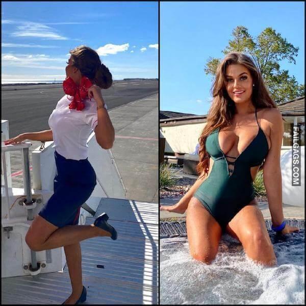 Hot Flight Attendants With Big Boobs 13