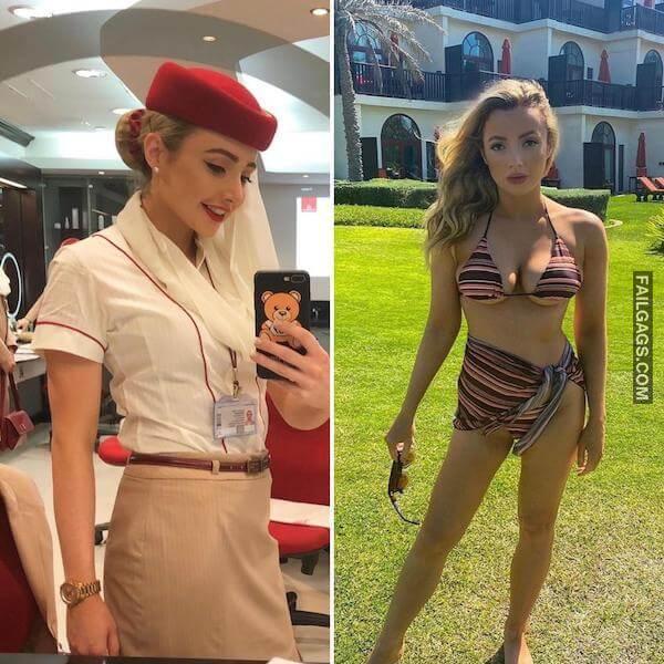 Hot Flight Attendants With Big Boobs 4