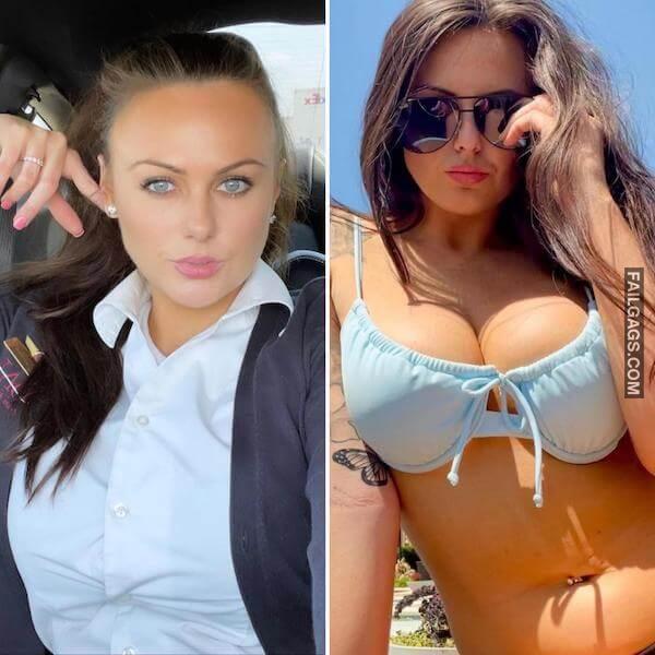 Hot Flight Attendants With Big Boobs 7