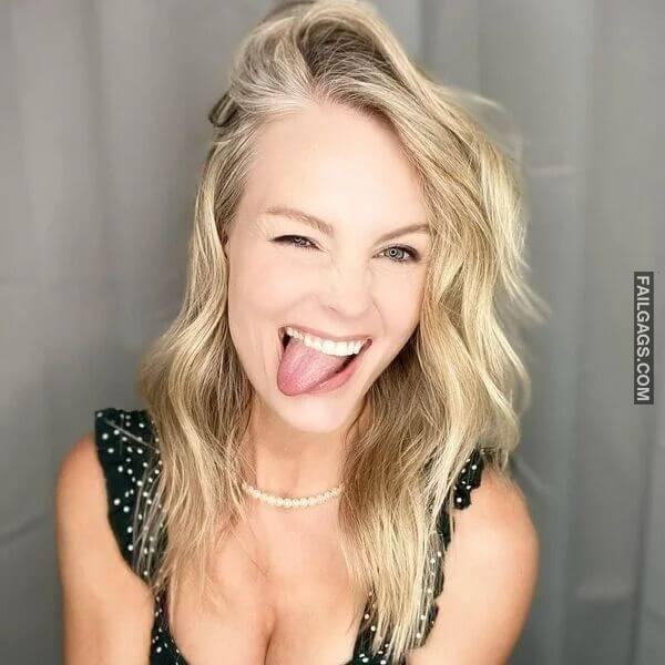 Cute Busty Girl With Tongue Out 9