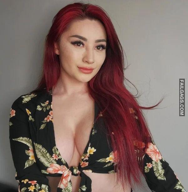 Sexy Neon haired Girls Showing Big Boobs 7