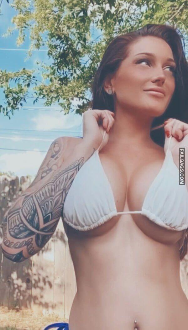 Cute Brunette Girl Showing Big Boobs 9