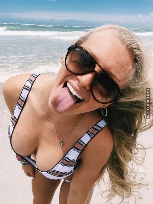 Cute Busty Teen Girls Tongue Out 13