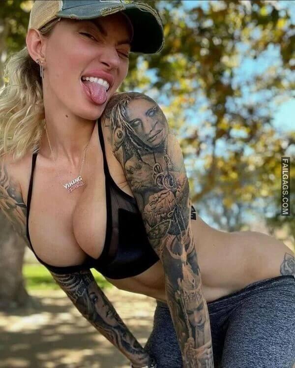 Cute Busty Teen Girls Tongue Out 2