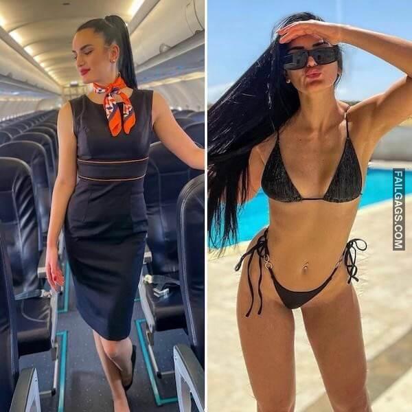 Hot Flight Attendants Showing Sexy Figure 7