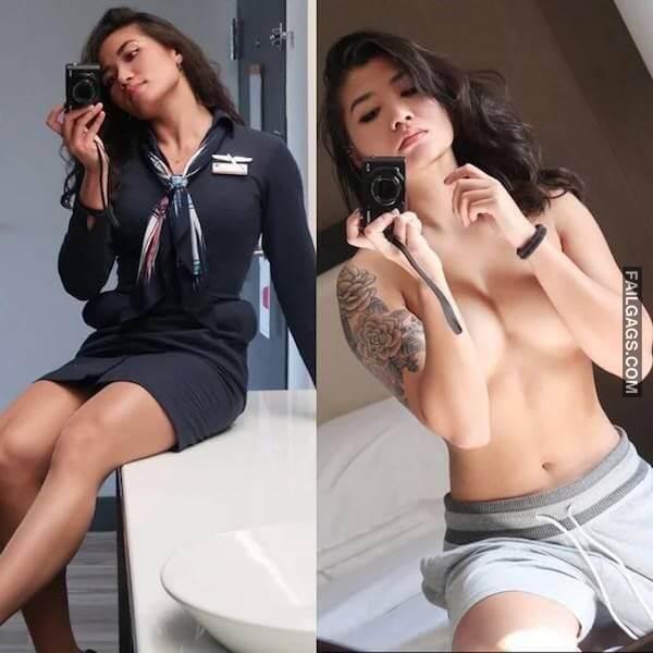 Hot Flight Attendants With Sexy Figure 1