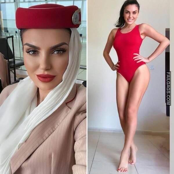 Hot Flight Attendants With Sexy Figure 12