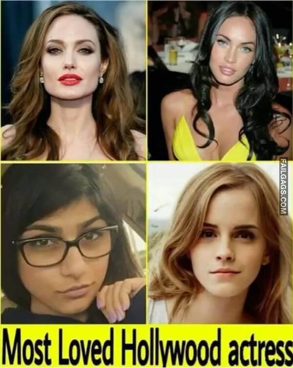 Most Loved Hollywood Actress Adult Memes