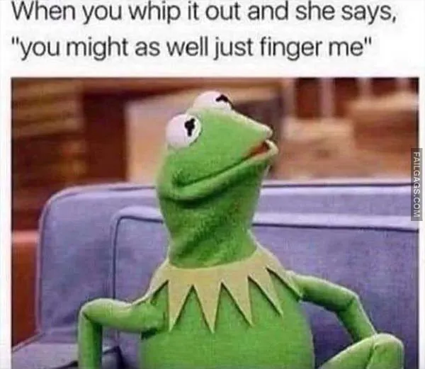 When You Whip It Out and She Says You Might as Well Just Finger Me Sex Memes